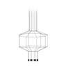 VIBIA WIREFLOW 8 LUCI