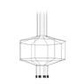 VIBIA WIREFLOW 8 LUCI