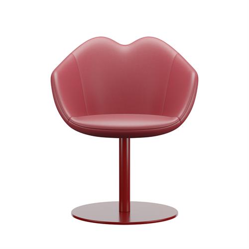 QEEBOO XOXO CHAIR LEATHER ROUND BASE