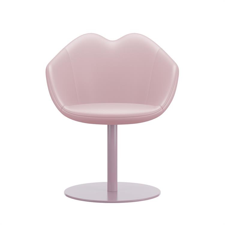 QEEBOO XOXO CHAIR LEATHER ROUND BASE