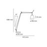 ARTEMIDE TOLOMEO BASCULANTE READING FLOOR