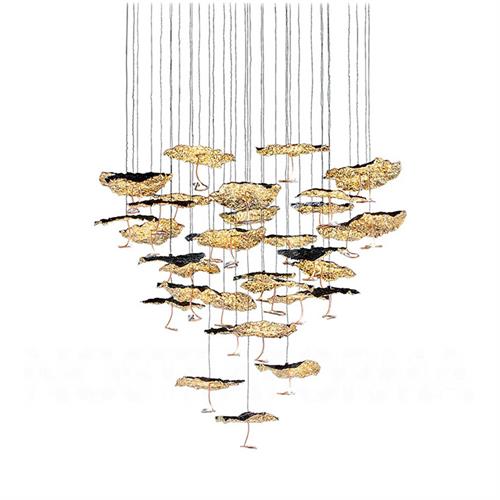 CATELLANI&SMITH GOLD MOON CHANDELIER