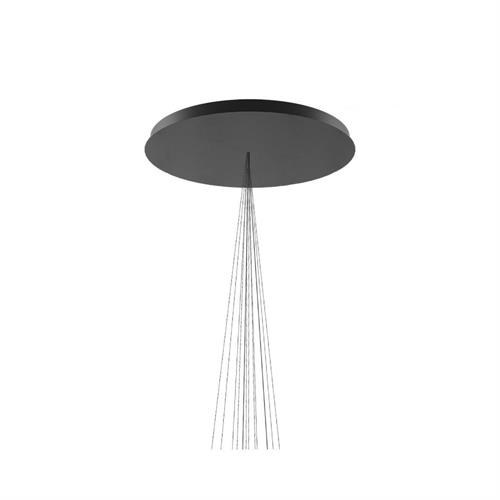 ROSONE CENTRAL SYSTEM 12 LUCI NERO OPACO